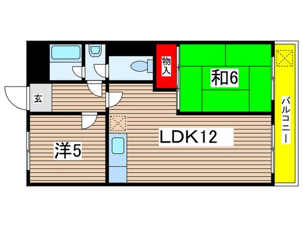 森住ハイツＢの物件間取画像